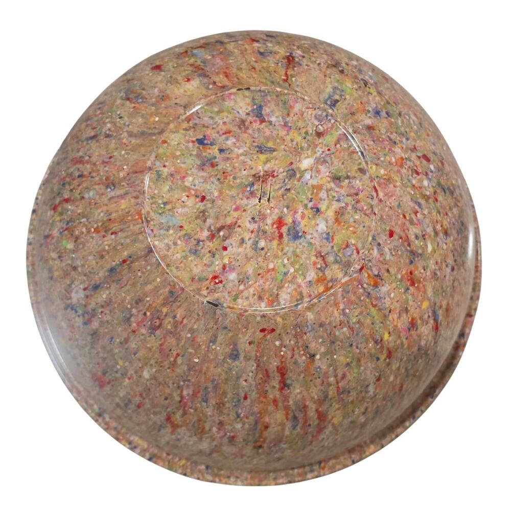 Brookpark Confetti Melamine Large Bowl 11.75"/5" Speckled Mixing Kitchen Cooking - Picture 3 of 7